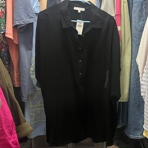 HYFVE Black Collared Top - NEW WITH TAG